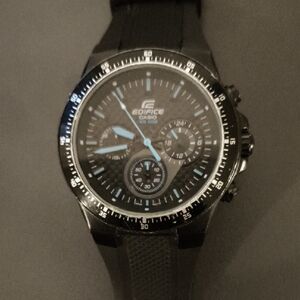 Casio Edifice Black with Blue Highlights Smartwatch